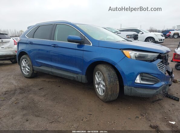 2FMPK4J96RBA26896 2024 FORD EDGE Blue Вид щитка приладів