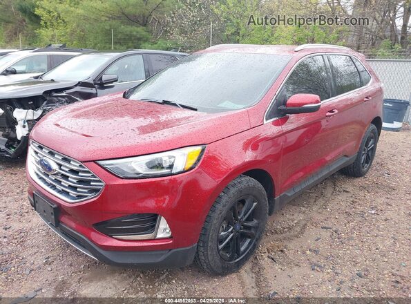 2FMPK4J97KBC67016 2019 FORD EDGE Red Vista tres cuartos delantera izquierda