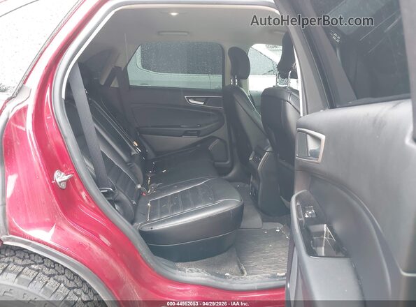 2FMPK4J97KBC67016 2019 FORD EDGE Red Vista de la etiqueta del VIN