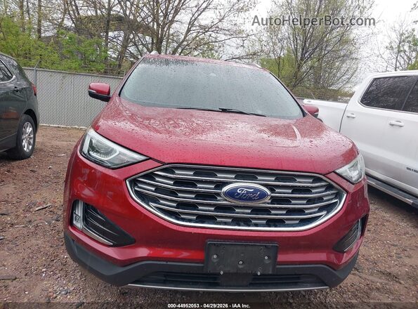 2FMPK4J97KBC67016 2019 FORD EDGE Red Vista interior trasera