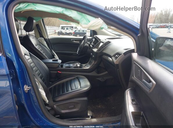 2FMPK4J97LBA44587 2020 FORD EDGE Blue Vista interior delantera