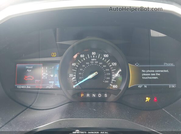 2FMPK4J97LBA44587 2020 FORD EDGE Blue Vista de los asientos traseros