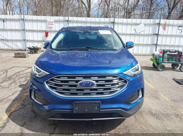 2FMPK4J97LBA44587 2020 FORD EDGE Blue Vista del cuadro de instrumentos