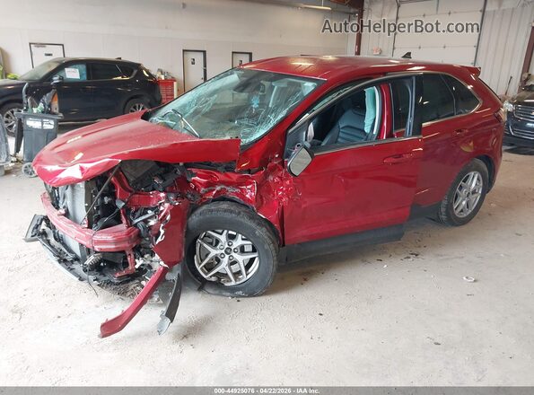 2FMPK4J98RBA38662 2024 FORD EDGE Red წინა მარცხენა ხედი სამი მეოთხედიდან