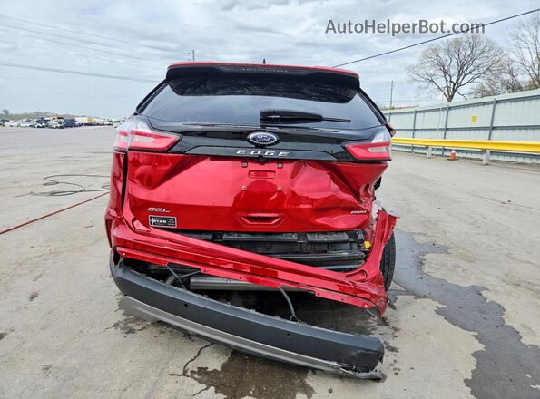 2FMPK4J99PBA48887 2023 FORD EDGE Red Widok z tyłu