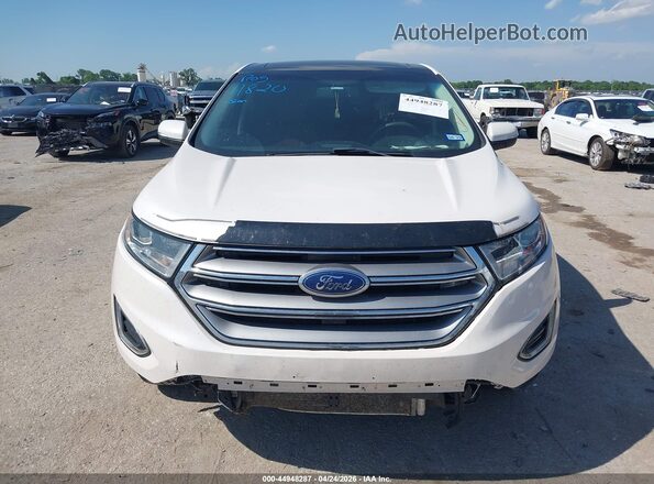 2FMPK4K80HBC69415 2017 FORD EDGE White Widok zestawu wskaźników
