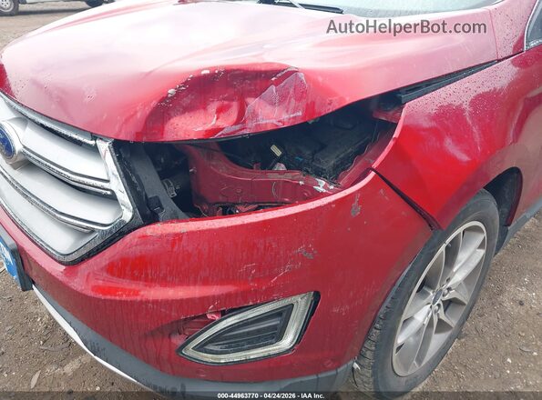 2FMPK4K91GBC10252 2016 FORD EDGE Red Vista frontal