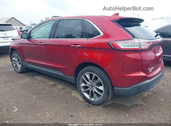 2FMPK4K91GBC10252 2016 FORD EDGE Red Trasero izquierdo