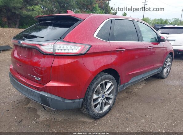 2FMPK4K91GBC10252 2016 FORD EDGE Red Trasero derecho