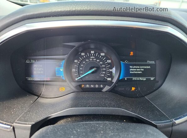 2FMPK4K91MBA21094 2021 FORD EDGE Желто-коричневый Вид щитка приборов