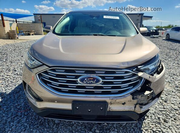 2FMPK4K91MBA21094 2021 FORD EDGE Желто-коричневый Вид спереди