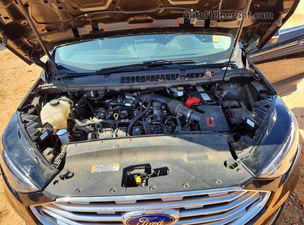 2FMPK4K91NBA52041 2022 FORD EDGE Black Vista del compartimento del motor