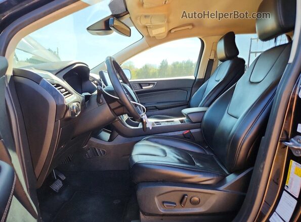 2FMPK4K91NBA52041 2022 FORD EDGE Black Vista interior delantera