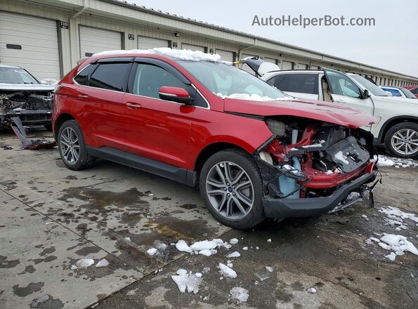 2FMPK4K93NBA26718 2022 FORD EDGE Красный Передняя правая четверть