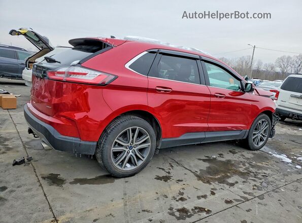2FMPK4K93NBA26718 2022 FORD EDGE Красный Задняя правая четверть