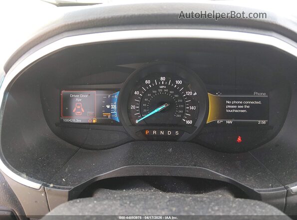 2FMPK4K94HBC03474 2017 FORD EDGE Black Widok tylnych siedzeń