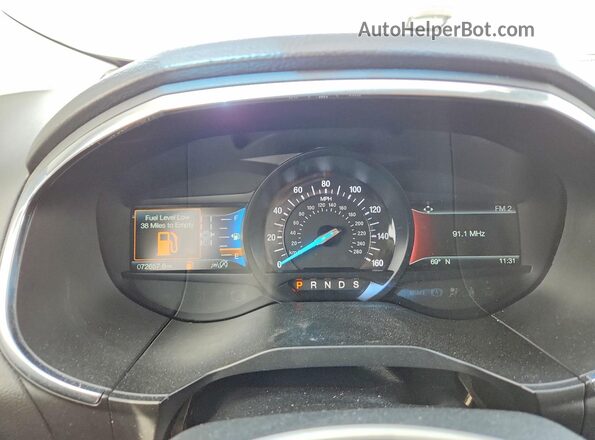 2FMPK4K94LBA60129 2020 FORD EDGE Silver Սարքավորումների վահանակի տեսք