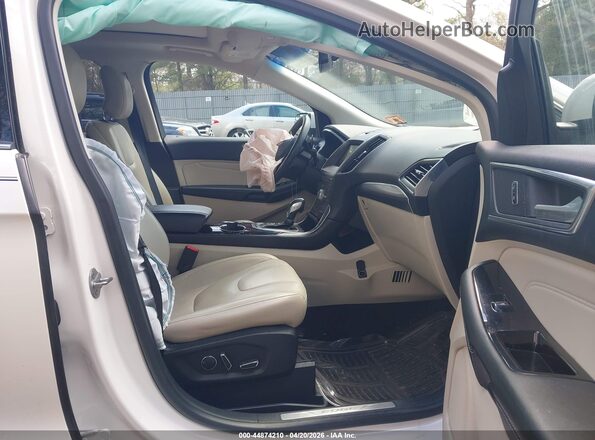 2FMPK4K96HBC51171 2017 FORD EDGE White Widok wnętrza z przodu