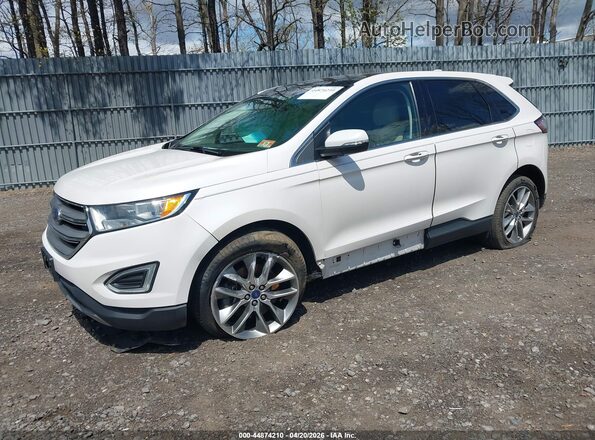 2FMPK4K96HBC51171 2017 FORD EDGE White Przód lewy