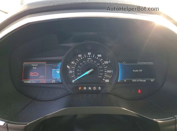 2FMPK4K96MBA27103 2021 FORD EDGE Black Instrument cluster view