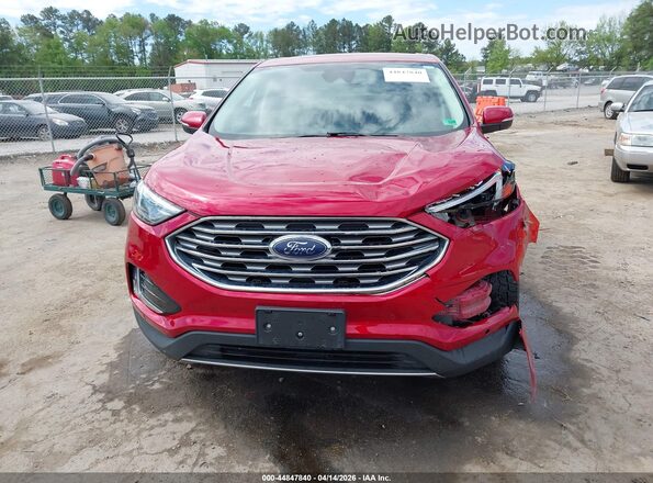 2FMPK4K96PBA19202 2023 FORD EDGE Red ხელსაწყოთა პანელის ხედი