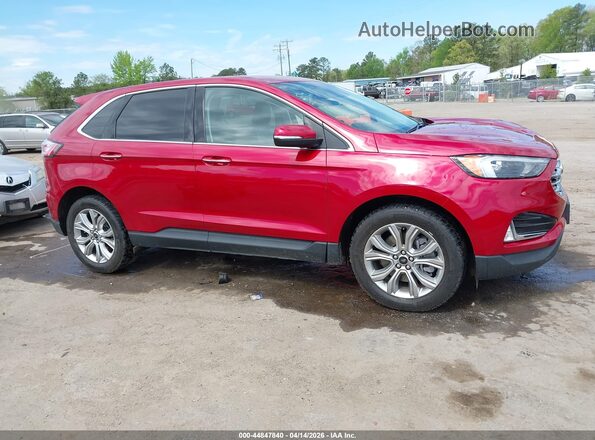 2FMPK4K96PBA19202 2023 FORD EDGE Red უკანა სალონის ხედი
