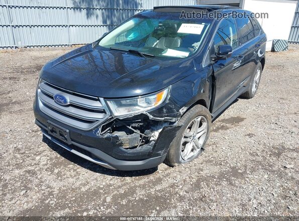 2FMPK4K97HBB58398 2017 FORD EDGE Black წინა ხედი