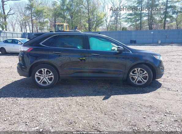 2FMPK4K97HBB58398 2017 FORD EDGE Black ხელსაწყოთა პანელის ხედი