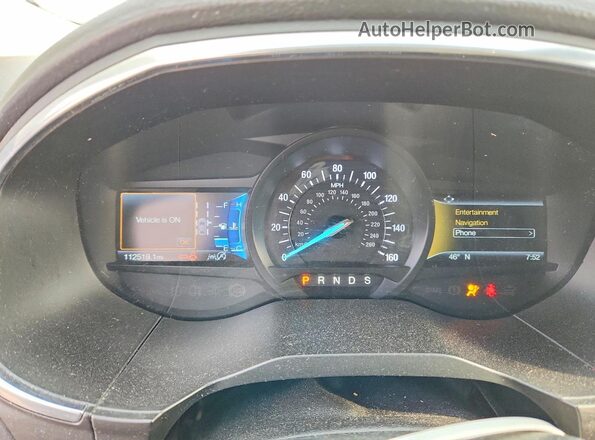 2FMPK4K97KBC69444 2019 FORD EDGE White Widok zestawu wskaźników