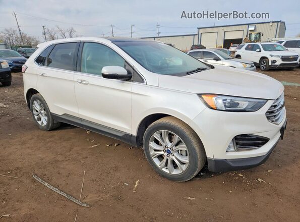 2FMPK4K97KBC69444 2019 FORD EDGE White Przód prawy