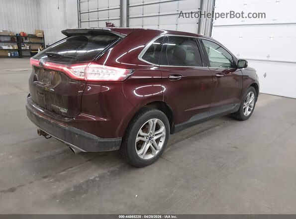 2FMPK4K98HBB88977 2017 FORD EDGE Maroon Tył prawy