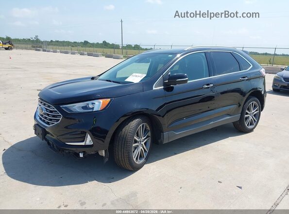 2FMPK4K98NBA36693 2022 FORD EDGE Black Передня ліва чверть
