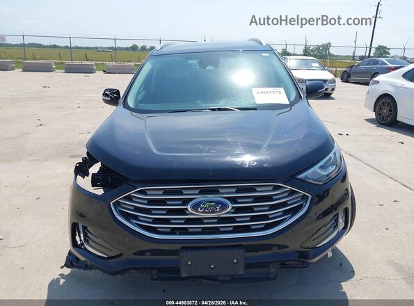 2FMPK4K98NBA36693 2022 FORD EDGE Black Вид щитка приладів