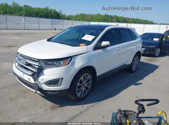 2FMPK4K99GBC57917 2016 FORD EDGE White Front left