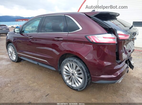 2FMPK4K9XNBA12749 2022 FORD EDGE Burgundy უკანა მარცხენა