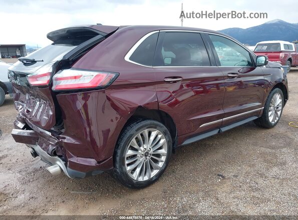 2FMPK4K9XNBA12749 2022 FORD EDGE Burgundy უკანა მარჯვენა