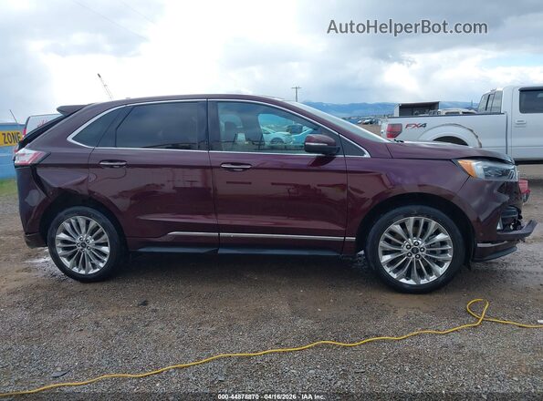 2FMPK4K9XNBA12749 2022 FORD EDGE Burgundy სალონის 360-გრადუსიანი ხედი