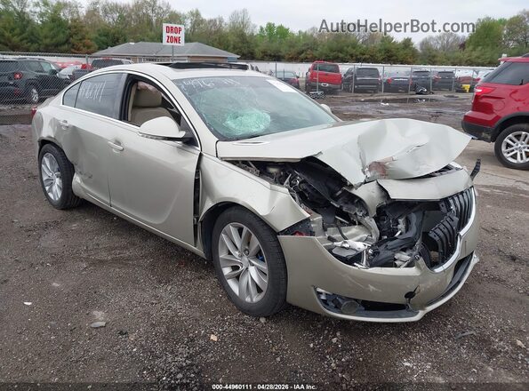 2G4GK5EX6G9206141 2016 BUICK REGAL Champagne Front view
