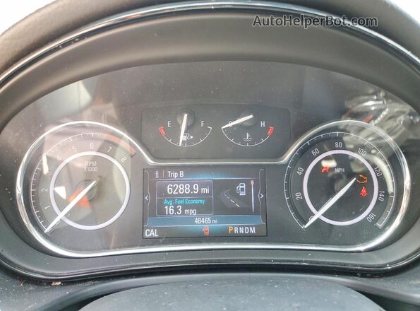 2G4GL5EX6H9150247 2017 BUICK REGAL Черный Вид щитка приборов