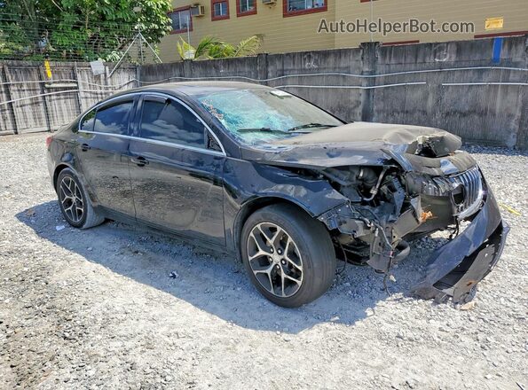 2G4GL5EX6H9150247 2017 BUICK REGAL Черный Передняя правая четверть