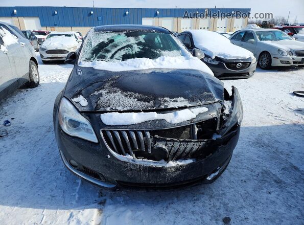 2G4GL5EXXH9130664 2017 BUICK REGAL Black Front view