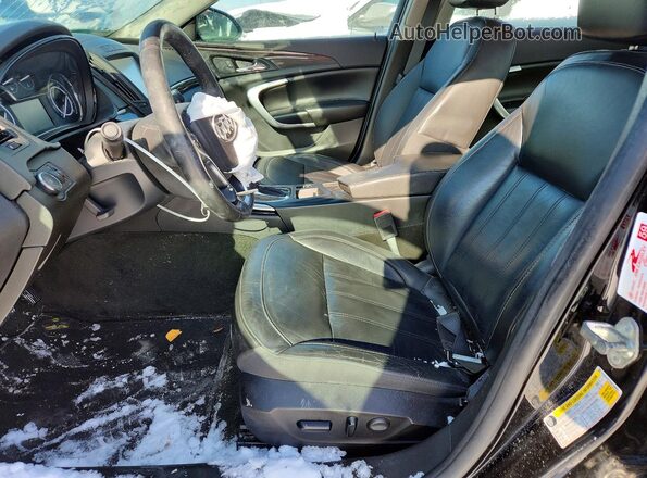 2G4GL5EXXH9130664 2017 BUICK REGAL Black Front interior view