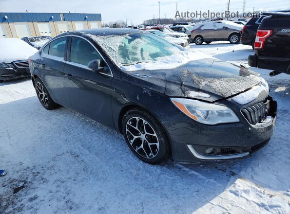 2G4GL5EXXH9130664 2017 BUICK REGAL Black Front right