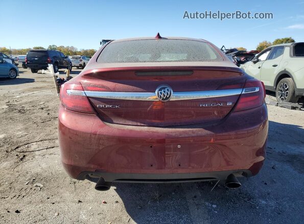 2G4GL5EXXH9181713 2017 BUICK REGAL Maroon Rear view