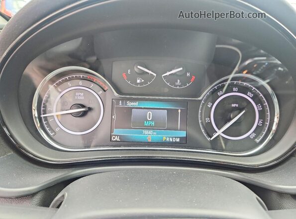 2G4GP5EXXG9150898 2016 BUICK REGAL White Instrument cluster view