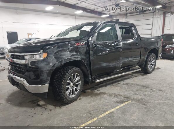 2GCUDDED1R1197173 2024 CHEVROLET SILVERADO Черный Передняя левая четверть