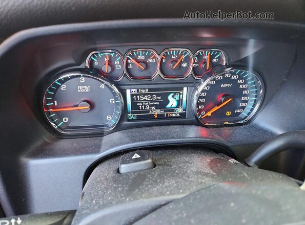 2GCVKPEC1K1130727 2019 CHEVROLET SILVERADO Teal Vista del cuadro de instrumentos