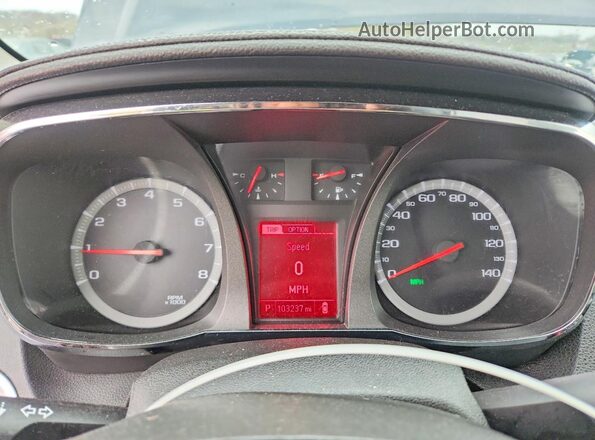 2GKALMEK2G6346702 2016 GMC TERRAIN Blue Instrument cluster view