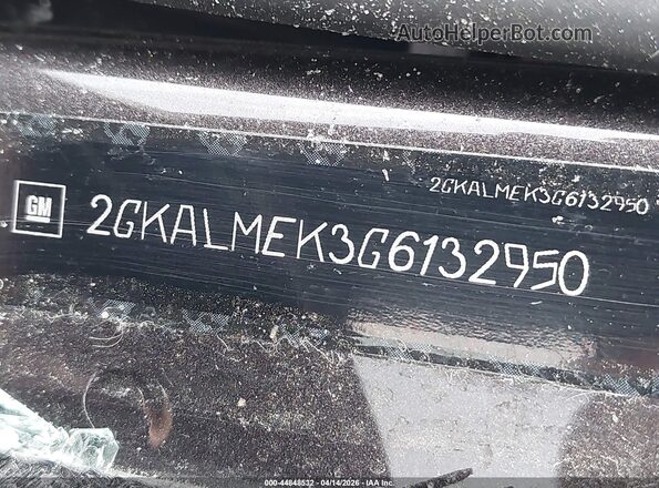 2GKALMEK3G6132950 2016 GMC TERRAIN Серый Вид подкапотного пространства