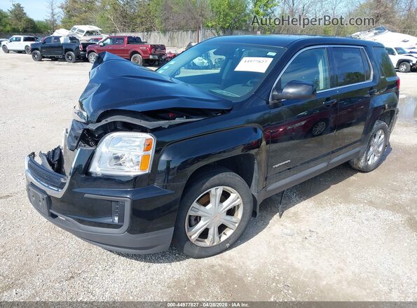 2GKALMEK5H6292801 2017 GMC TERRAIN Black Vista tres cuartos delantera izquierda